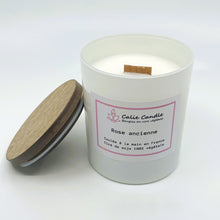 Charger l'image dans la galerie, BOUGIE ROSE ANCIENNE CIRE VÉGÉTALE PARFUM DE GRASSE 200G